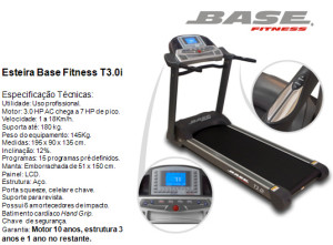 esteira Base Fitness T3.0i 300x221 Esteira Base Fitness T3.0i