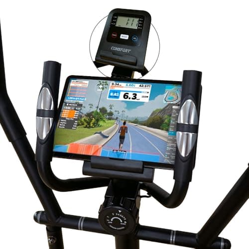 Eliptico aparelho magnetico silencioso com 8 niveis de treino em casa para academia treino funcional Com Garrafa Termica Squeeze